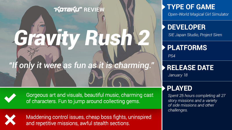 Illustration for article titled Gravity Rush 2: The Kotaku Review